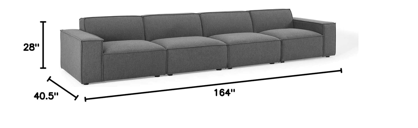 kitchen and dining room sets | CasaFoyer Restore Upholstered Fabric 4-Piece Sectional Sofa | Minimalist Elegance | French Piping | Polyester Upholstery | Dense Foam Padding | Pocket Coil Springs | Durable Construction | Non-Marking Foot Caps | casafoyer.myshopify.com