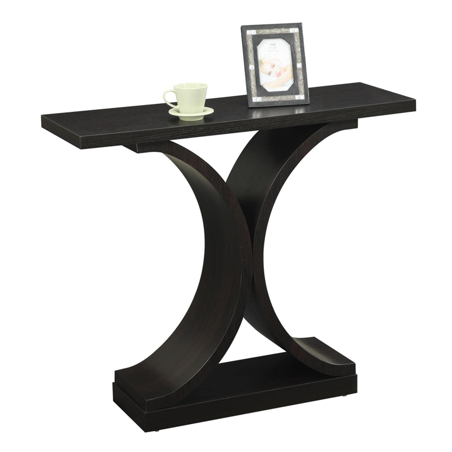 TABLE | Ergode Newport Infinity Console Table | Sleek & Sophisticated Design | Ideal for Showcasing Collectibles & Keys | Exquisite Wood Grain Finish | casafoyer.myshopify.com