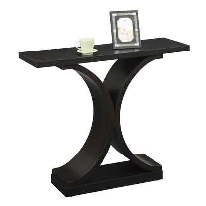 TABLE | Ergode Newport Infinity Console Table | Sleek & Sophisticated Design | Ideal for Showcasing Collectibles & Keys | Exquisite Wood Grain Finish | casafoyer.myshopify.com