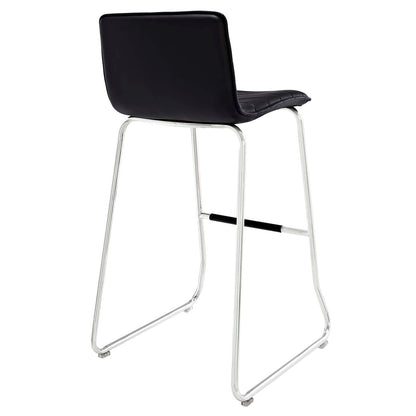 barstools | CasaFoyer Dive Bar Stool | Sleek Design | Stainless Steel Base | Ideal for Bars, Restaurants, Hotels, and Home Settings | Captivating and Ambitious | Black | casafoyer.myshopify.com