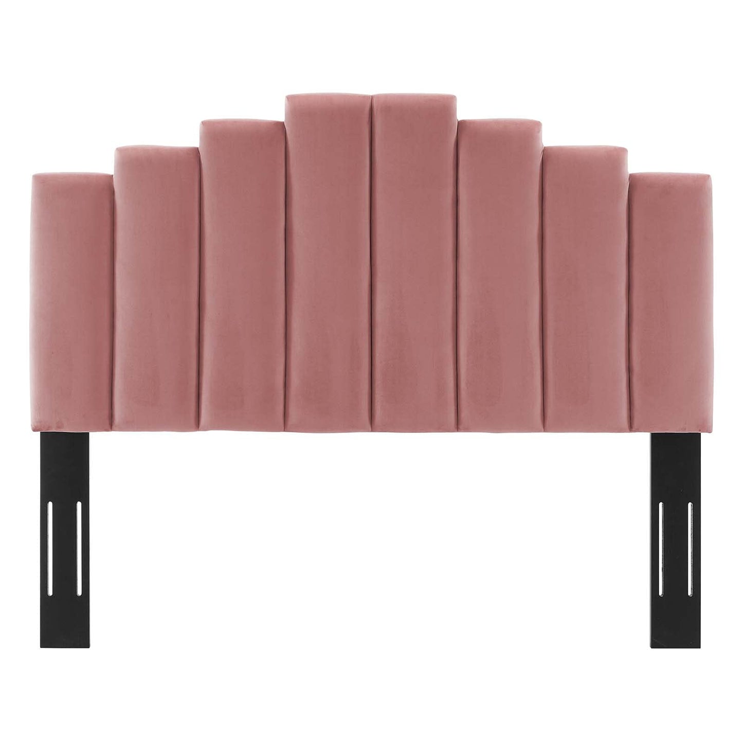 headboards | CasaFoyer Noelle Performance Velvet Full/Queen Headboard | Opulent Art Deco Design | Stain-Resistant | Adjustable Height | Dusty Rose | casafoyer.myshopify.com