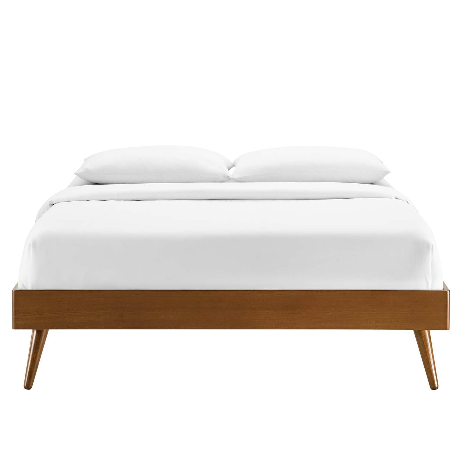Bed | CasaFoyer Margo Full Platform Bed Frame | Modern Mid-Century Design | Wood Construction | No Box Spring Needed | Interchangeable Headboards | Easy Assembly | casafoyer.myshopify.com