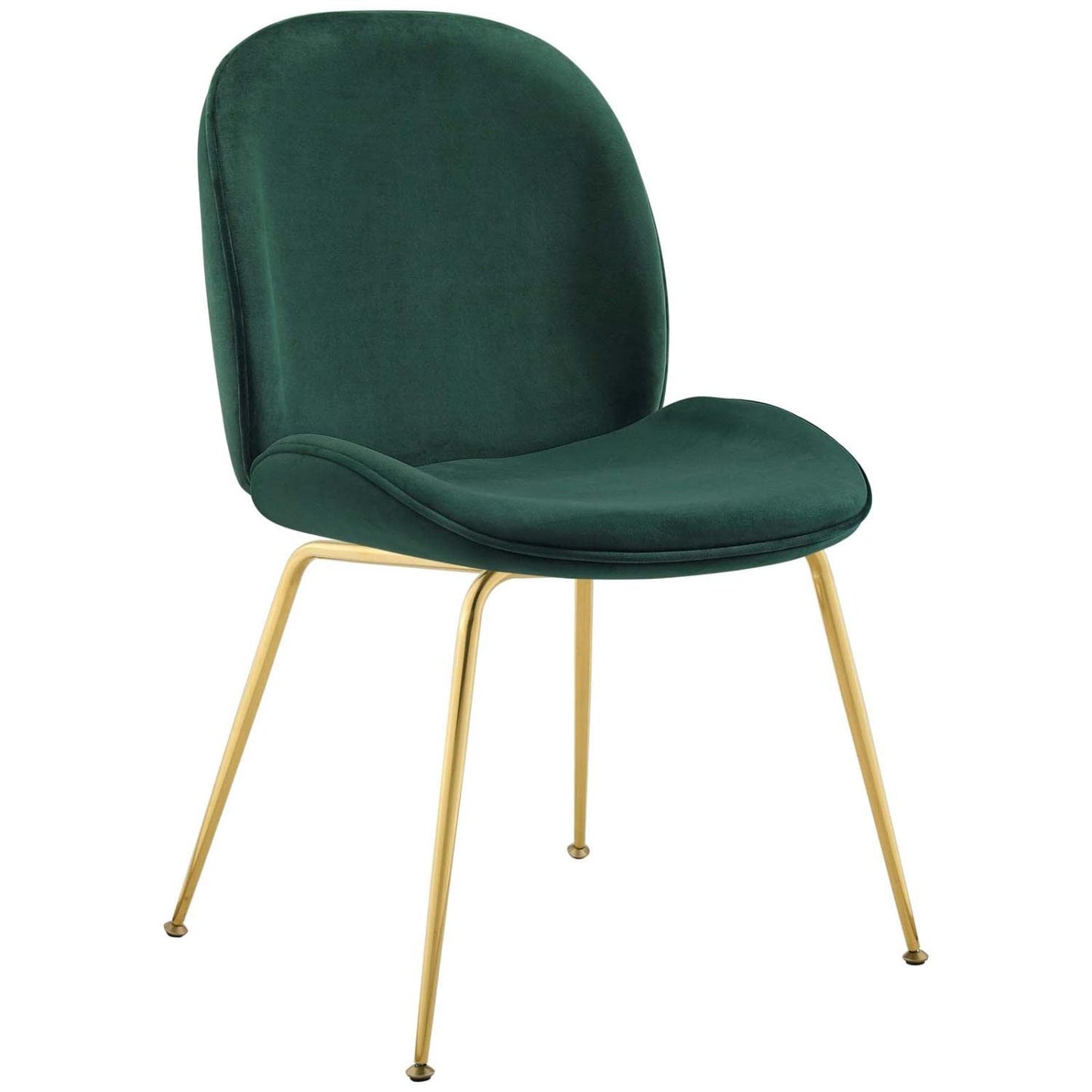home office desk chairs | CasaFoyer Scoop Dining Chair | Gold Stainless Steel Frame | Stain-Resistant Velvet Upholstery | Comfortable & Sleek Design | Non-Marking Foot Caps | casafoyer.myshopify.com