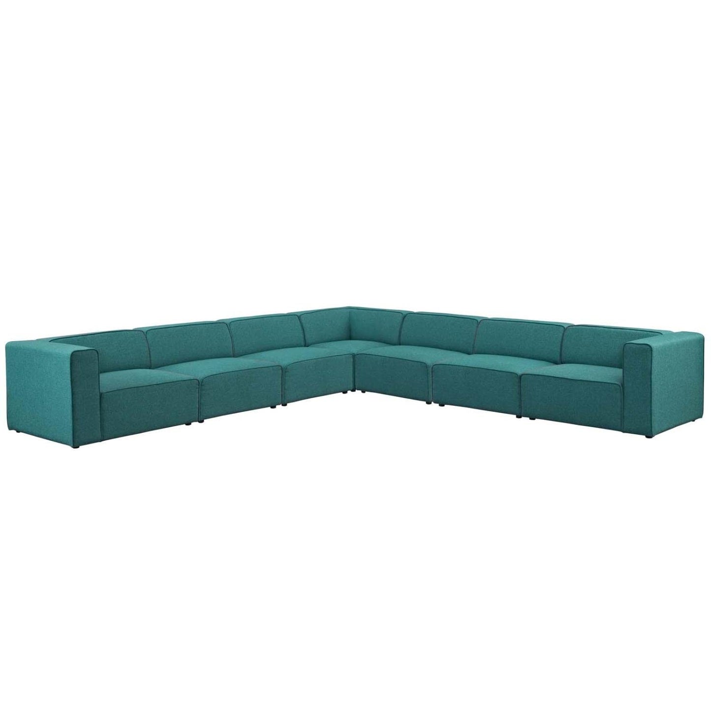 kitchen and dining room sets | CasaFoyer Mingle 7-Piece Modular Sectional Sofa Set | Spacious & Comfortable | Polyester Fabric & Sturdy Legs | Ideal for Modern Decors | casafoyer.myshopify.com