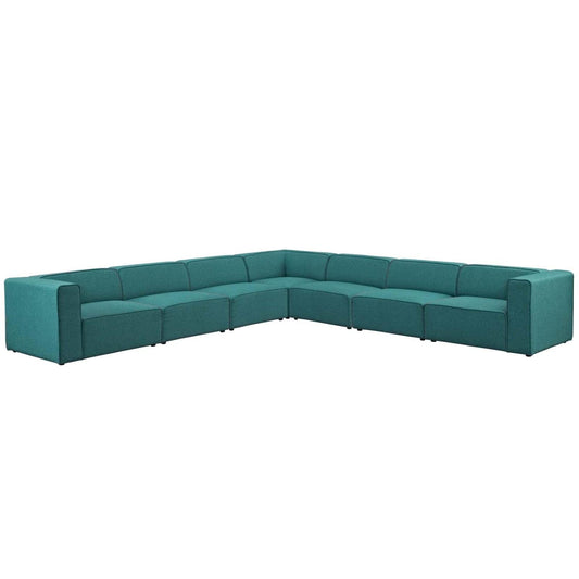 kitchen and dining room sets | CasaFoyer Mingle 7-Piece Modular Sectional Sofa Set | Spacious & Comfortable | Polyester Fabric & Sturdy Legs | Ideal for Modern Decors | casafoyer.myshopify.com