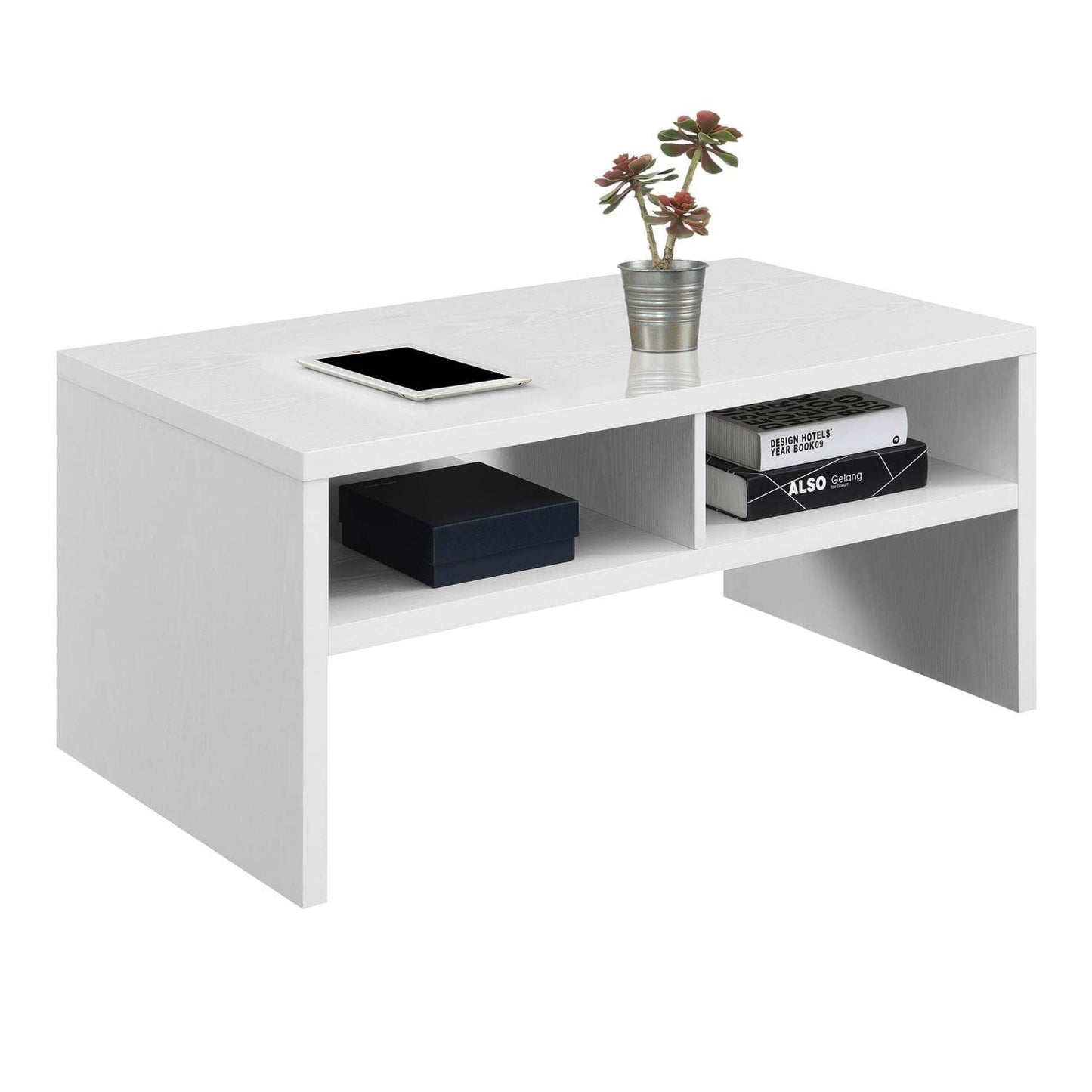 TABLE | Northfield Admiral Deluxe Coffee Table with Shelves by Ergode | Sleek Design | Spacious Surface | 2 Extra Tiers of Shelving | Durable Construction | casafoyer.myshopify.com
