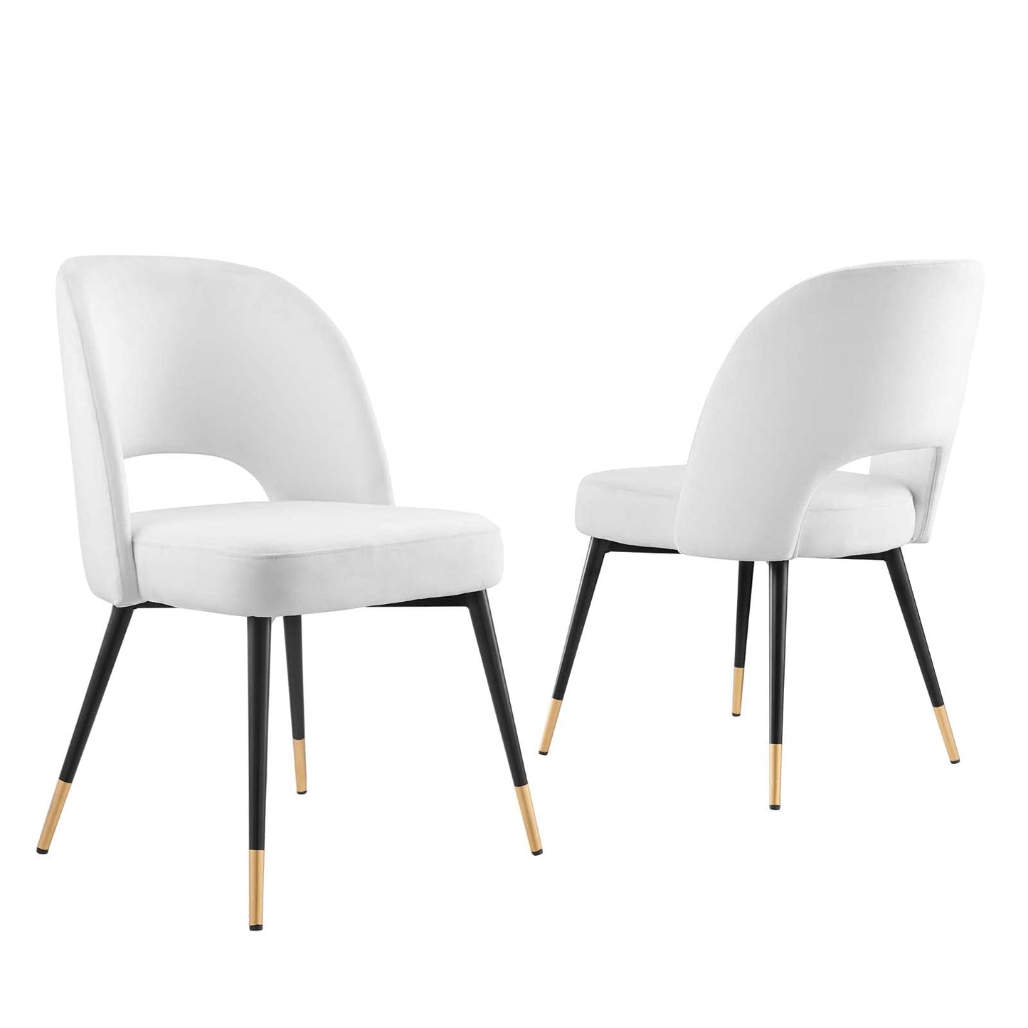 home office desk chairs | CasaFoyer Rouse Dining Side Chair Set | Elegant & Cozy | Foam Padded Velvet Upholstery | Bentwood Construction | Matte Black Stainless Steel Legs | 331 lbs Weight Capacity | Set of 2 | casafoyer.myshopify.com