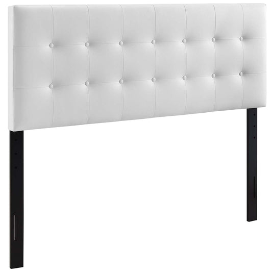 headboards | CasaFoyer  Emily Button Tufted Faux Leather Upholstered Queen Headboard | Sophisticated & Stylish Bedroom Upgrade | casafoyer.myshopify.com