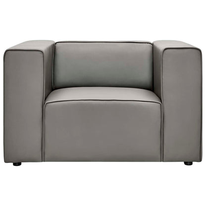 home office desk chairs | CasaFoyer Mingle Vegan Leather Armchair | Pure Relaxation | Stylish & Comfortable | Adjustable | Vegan Leather Upholstery | Contemporary Design | Gray | casafoyer.myshopify.com