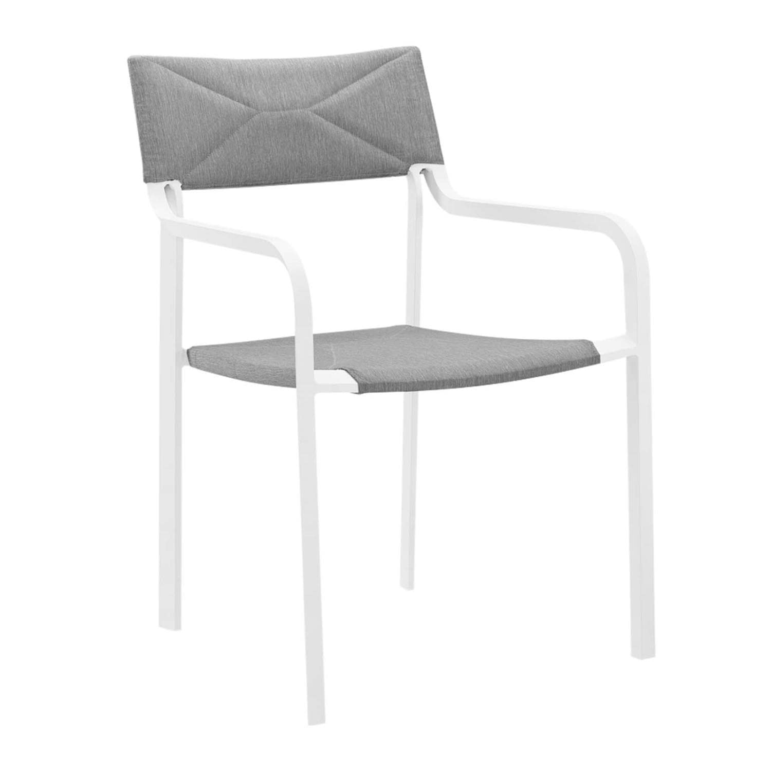 kitchen and dining room sets | CasaFoyer Raleigh 7 Piece Outdoor Dining Set | Elegant & Minimalist Design | Sturdy Aluminum Frame | Easy to Clean Glass Tabletop | Stackable Chairs | UV Resistant Fabric Upholstery | Perfect for Patios, Decks, & Backyards | casafoyer.myshopify.com