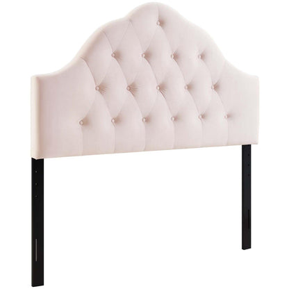 headboards | CasaFoyer Sovereign Performance Velvet Full Headboard | Luxurious, Glamorous, Soft & Stain-Resistant | Adjustable Height | Pink | casafoyer.myshopify.com