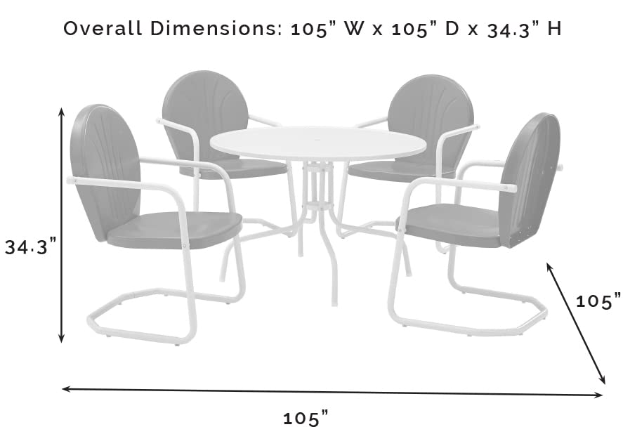 Patio Furniture Sets | Griffith Metal Outdoor Furniture Set | Nostalgic Charm, Durable & Safe | Relax in Comfort | Perfect for Outdoor Dining | casafoyer.myshopify.com