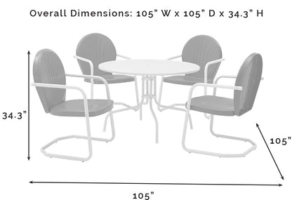 Patio Furniture Sets | Griffith Metal Outdoor Furniture Set | Nostalgic Charm, Durable & Safe | Relax in Comfort | Perfect for Outdoor Dining | casafoyer.myshopify.com