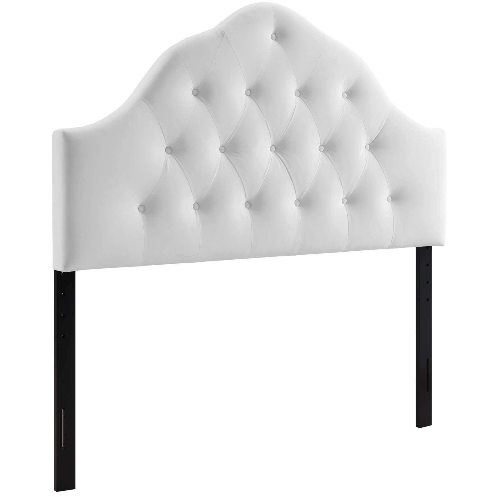 headboards | CasaFoyer Sovereign Performance Velvet King Headboard | Plush & Glamorous | Stain-Resistant | Height Adjustable | White | casafoyer.myshopify.com