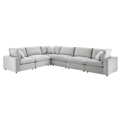 kitchen and dining room sets | CasaFoyer Commix Luxurious Sectional Sofa | Stain-Resistant Velvet | Solid Wood Construction | Foam & Duck Down Cushions | Overstuffed Feather Pillows | 6-Piece Set | casafoyer.myshopify.com