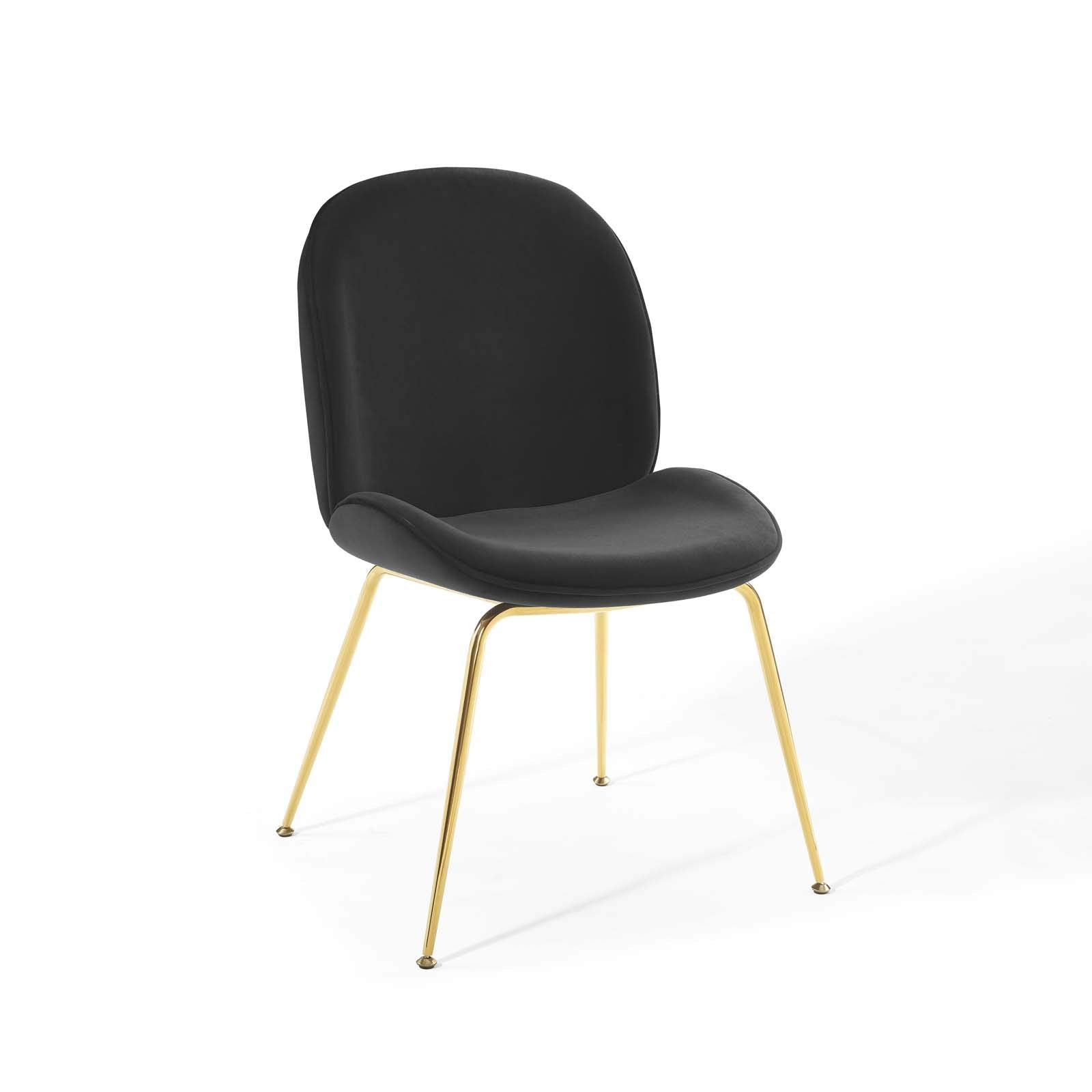Dining Table | Delightful Scoop Dining Chair | Vintage Charm | Gold Stainless Steel Frame | Stain-Resistant Velvet Upholstery | Comfortable & Stylish | Non-Marking Foot Caps | casafoyer.myshopify.com