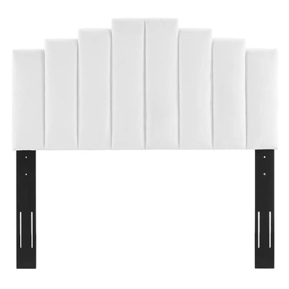 headboards | CasaFoyer Noelle Performance Velvet King/California King Headboard | Opulent Art Deco Style | Stain-Resistant Fabric | Adjustable Height | Cozy Foam Padding | casafoyer.myshopify.com