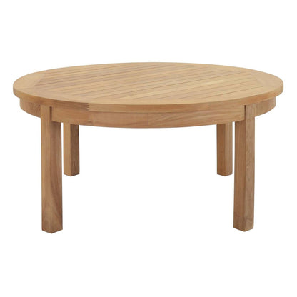 Patio Furniture Sets | Marina Teak Wood Outdoor Patio Furniture Sofa Sectional Set | Luxury | Durable | All-Weather Cushions | Modern Design | Easy Assembly | Includes Coffee Table & Armchairs | casafoyer.myshopify.com