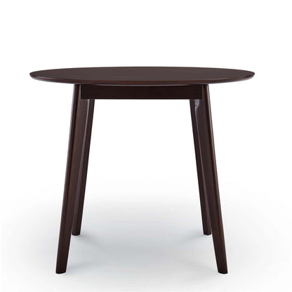 patio dining tables | CasaFoyer Vision 35 Round Dining Table | Mid-Century Modern Design | Durable MDF Top | Space-Saving | Accommodates 4 People | Cappuccino Finish | casafoyer.myshopify.com