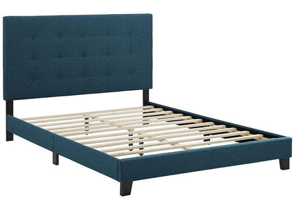 Bed | CasaFoyer Melanie Twin Platform Bed | Chic Elegance | Button Tufting | Sturdy Wood Frame | No Box Spring | Suitable for Various Mattresses | Sleek Design | casafoyer.myshopify.com