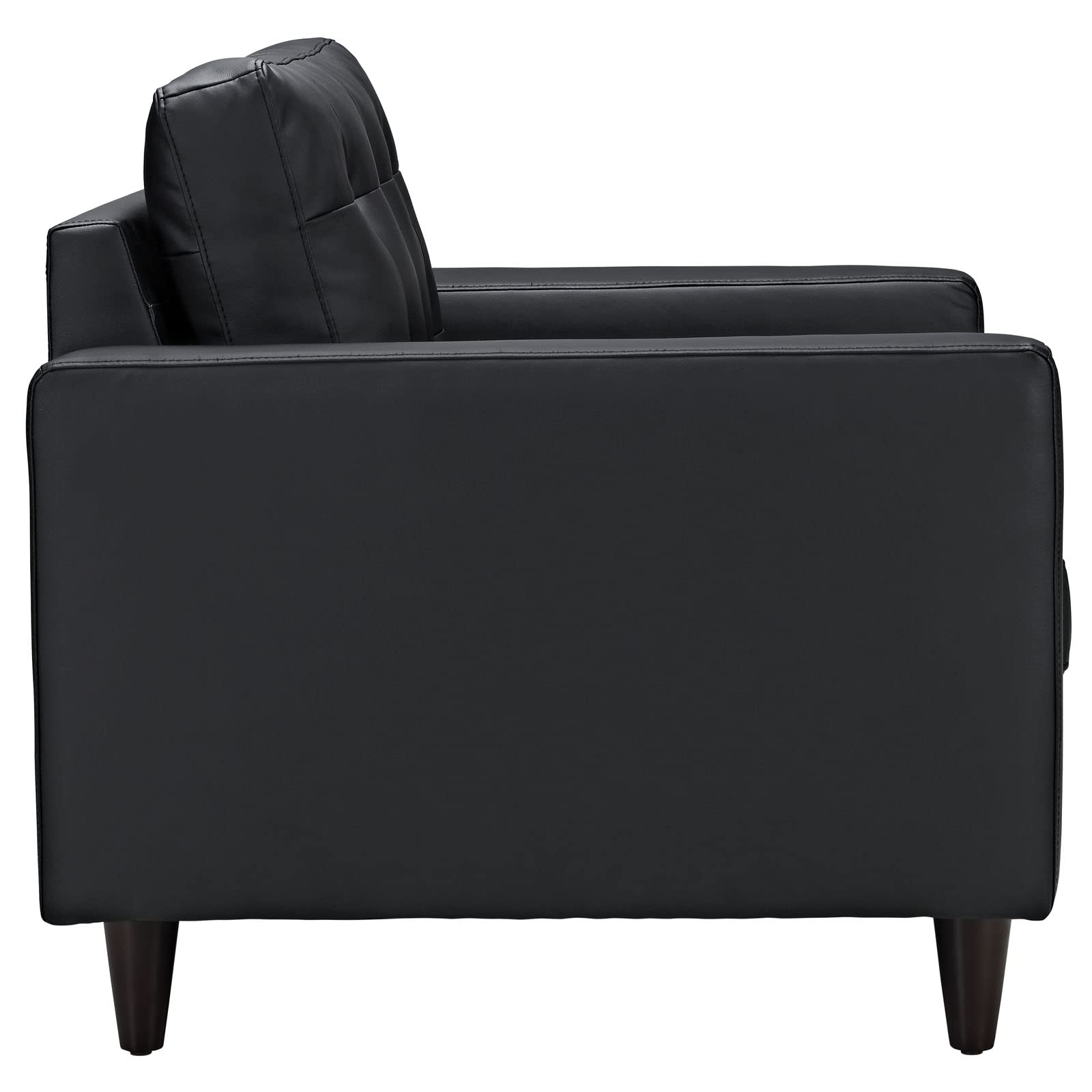 home office desk chairs | CasaFoyer Empress Mid-Century Style Ottoman | Luxurious Leather Upholstery | Plush Foam Padding | Stained Hardwood Legs | Serene & Stylish Surroundings | casafoyer.myshopify.com