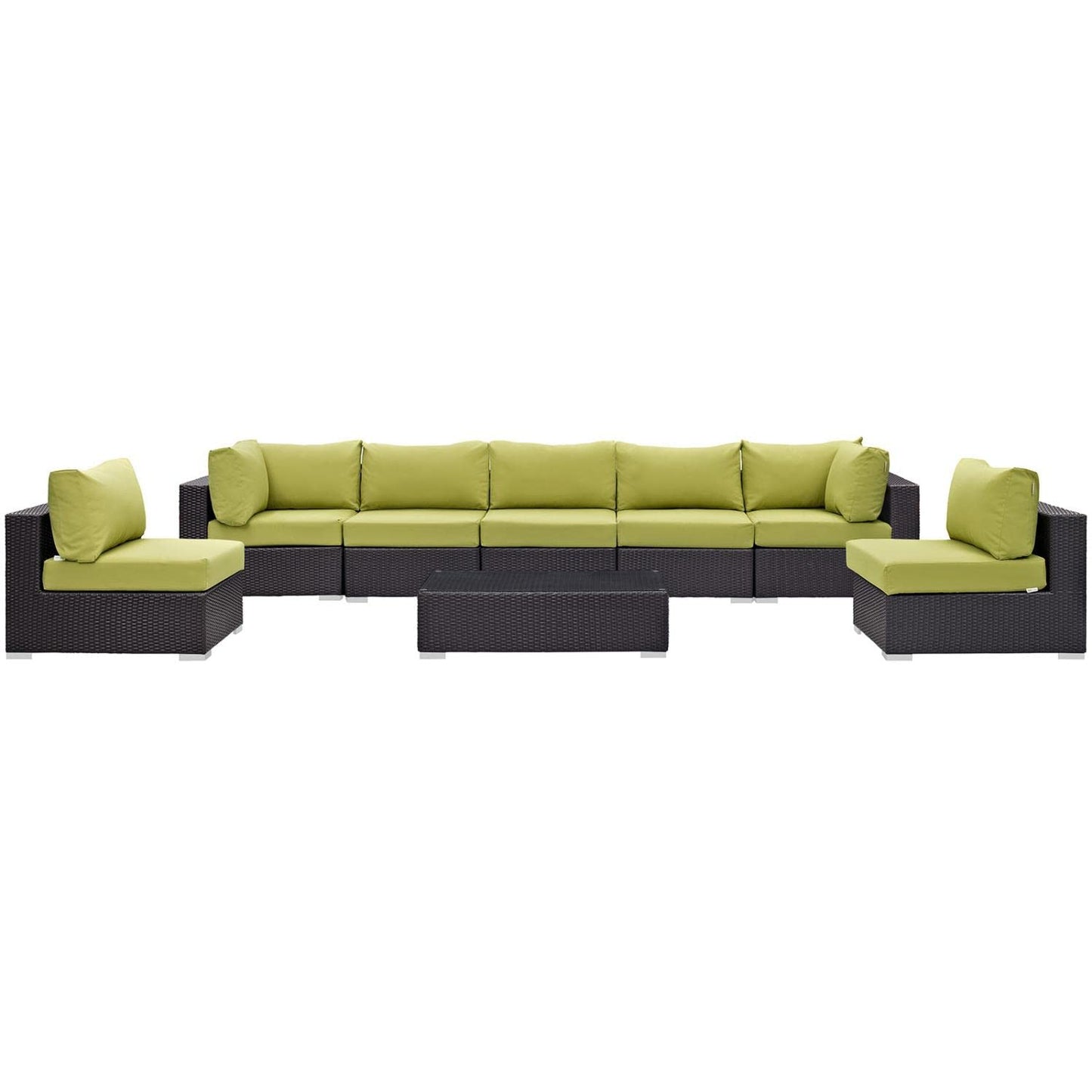 kitchen and dining room sets | CasaFoyer Convene Outdoor Sectional Set | Durable Rattan Weave | Weather-Resistant Cushions | 8-Piece Patio Furniture | casafoyer.myshopify.com