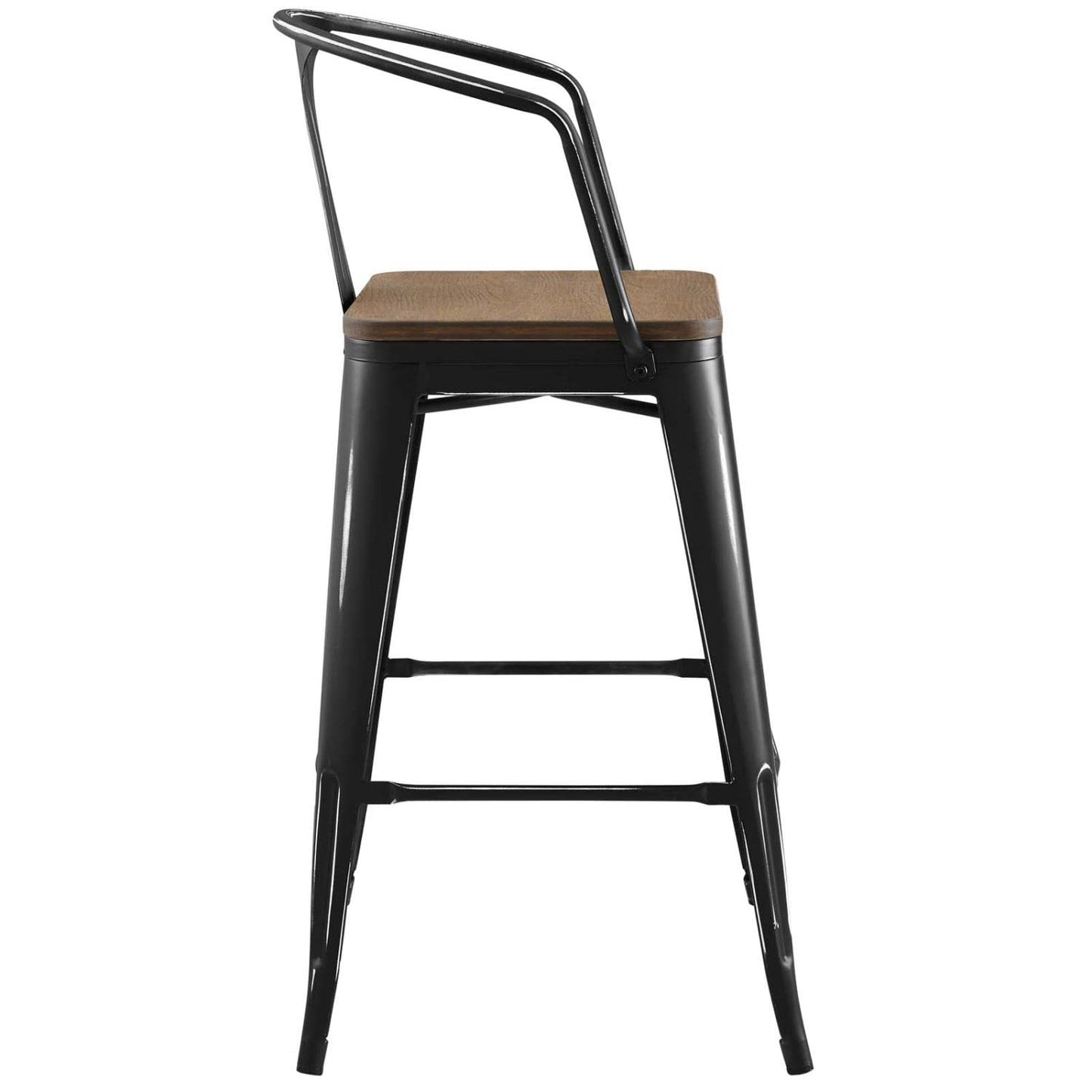 barstools | CasaFoyer Promenade Arm Bamboo & Metal Bar Stool Set | Vintage Steel Finish | Industrial Modern Design | Dynamic & Vibrant Eating & Bar Experience | casafoyer.myshopify.com
