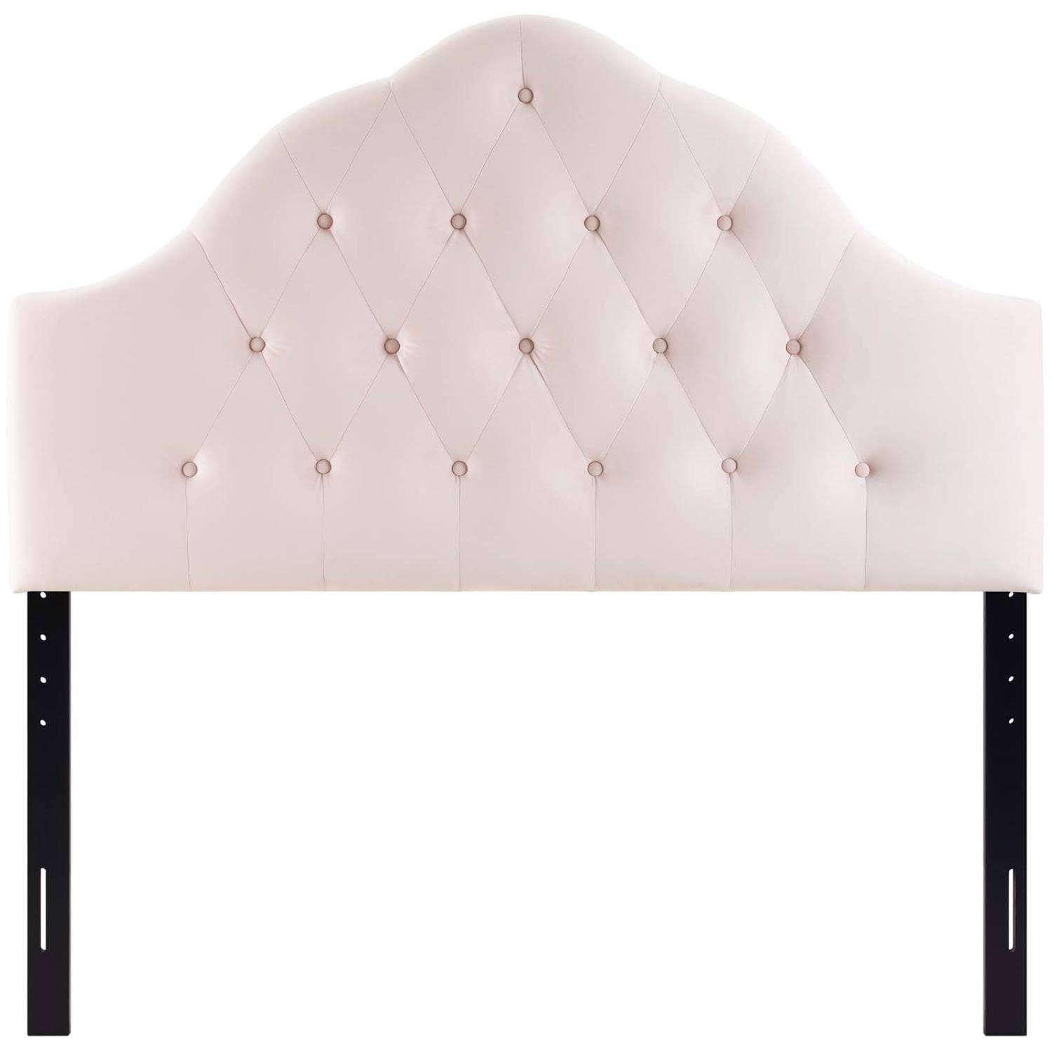 headboards | CasaFoyer Sovereign Performance Velvet Full Headboard | Luxurious, Glamorous, Soft & Stain-Resistant | Adjustable Height | Pink | casafoyer.myshopify.com