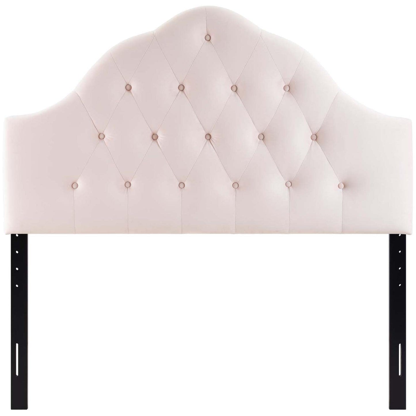 headboards | CasaFoyer Sovereign Performance Velvet Queen Headboard | Luxurious | Glamorous | Stain-Resistant | Height-Adjustable | Diamond Tufted | Pink | casafoyer.myshopify.com