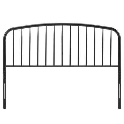 Bed | CasaFoyer Nova Metal Queen Headboard | Modern Farmhouse Style | Durable Iron Construction | Height-Adjustable | Neutral Aesthetic | Perfect for Master Bedroom or Guest Suite | casafoyer.myshopify.com