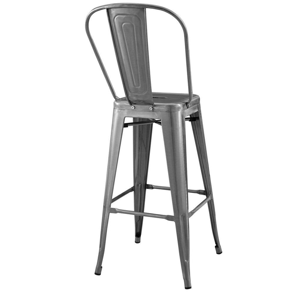 home office desk chairs | CasaFoyer Promenade Vintage Powder Coated Steel Bar Stool | Industrial Modern Design | Breakfast Nook or Bar Area | casafoyer.myshopify.com
