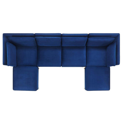 kitchen and dining room sets | CasaFoyer Ardent Performance Velvet 6-Piece Sectional Sofa | Vintage Modern Glam Deco Style | Stain-Resistant Velvet | Versatile Configurations | Comfortable Seating | Gold Metal Legs | 440 lbs Weight Capacity | casafoyer.myshopify.com