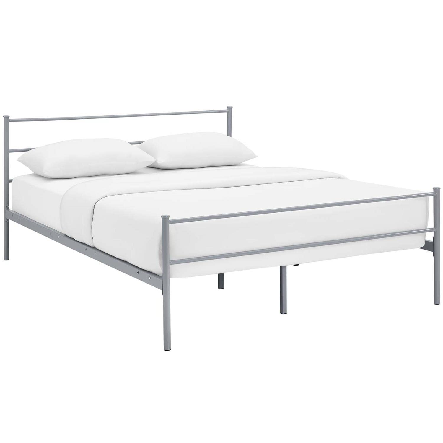 bed frames | CasaFoyer Alina Platform Full Bed | Rustic Charm | Sturdy Steel Frame | Supports 1323 lbs | Vintage-Inspired Style | No Box Spring Needed | Mattress not included | casafoyer.myshopify.com