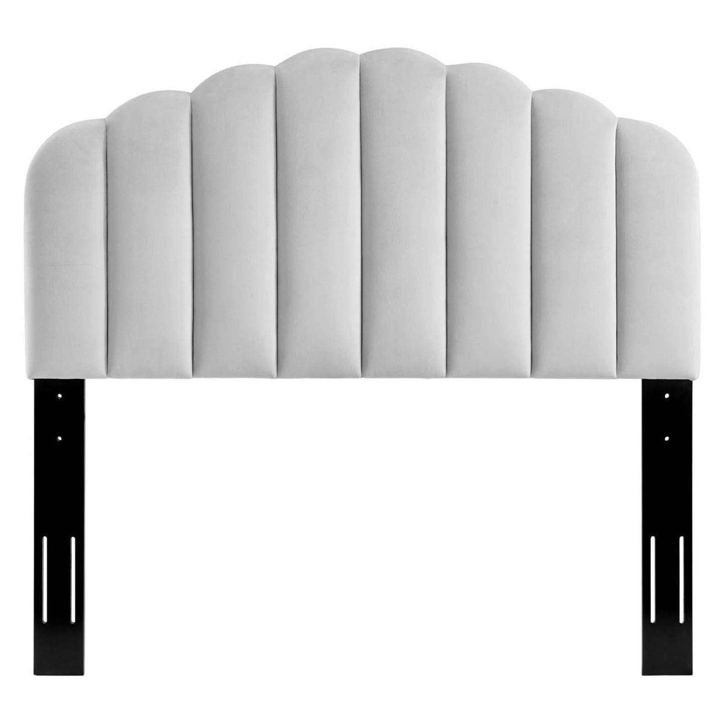 headboards | CasaFoyer Veronique Channel Tufted Scalloped Performance Velvet King/California King Headboard | Timeless Vintage Glamour | Stain-Resistant Upholstery | Adjustable Height | Elegant Design | casafoyer.myshopify.com