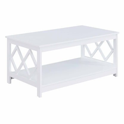 TABLE | Ergode Diamond Coffee Table with Shelf | Contemporary Design | Spacious Tabletop | Diamond Cutouts | Durable Construction | Easy Cleaning | Versatile Placement | casafoyer.myshopify.com