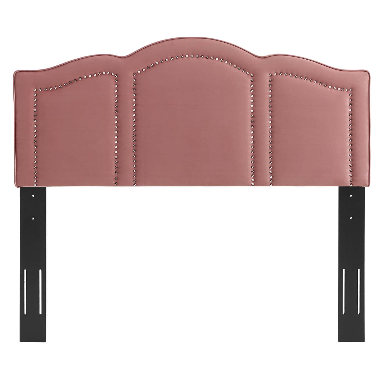 headboards | CasaFoyer Cecilia Performance Velvet King/California King Headboard | Glamorous Deco Style with Nailhead Trim | Stain-Resistant Velvet | Height-Adjustable | Easy Assembly | Teal | casafoyer.myshopify.com
