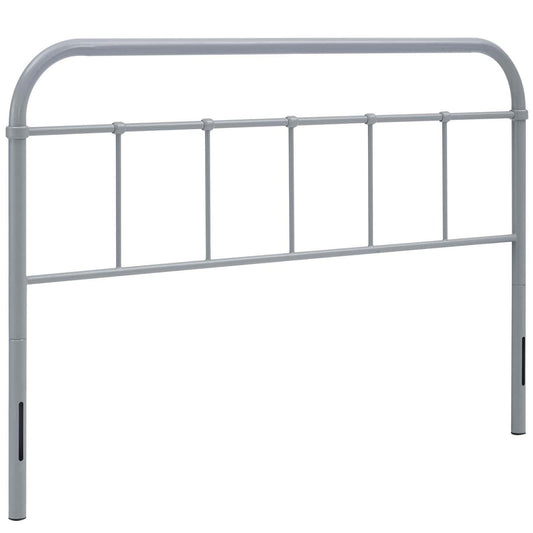 headboards | CasaFoyer  Serena Vintage Metal King Headboard | Cozy Haven for Modern Farmhouse Interiors | Sturdy Frame, Vintage-Inspired Steel Piping | Reinforced Center Beam | Non-Marking Foot Caps | Nostalgic Charm | Gray | casafoyer.myshopify.com
