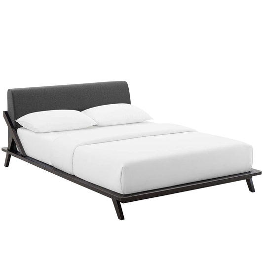 adjustable bed bases | CasaFoyer Luella Queen Platform Bed | Luxurious Sled Design | Upholstered Headboard | Solid Wood Frame | Slatted Support System | Ideal for Memory Foam, Innerspring, Latex, Hybrid Mattresses | Sleek Mid-Century Style | 800 lbs Weight Capacity | casafoyer.myshopify.com