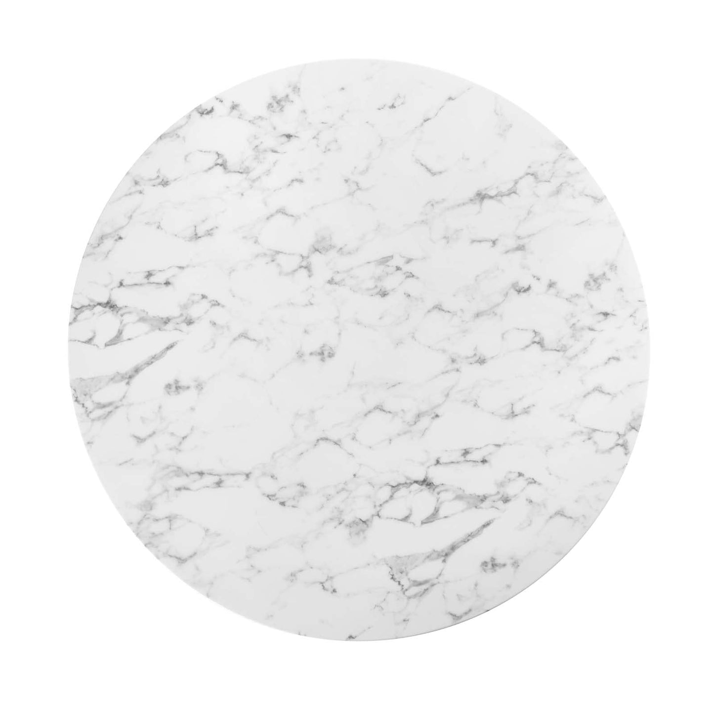 patio dining tables | CasaFoyer Lippa 54 Round Marble Dining Table | Timeless Design | Organic Shape | Scratch Resistant Finish | Tapered Metal Base | White | casafoyer.myshopify.com