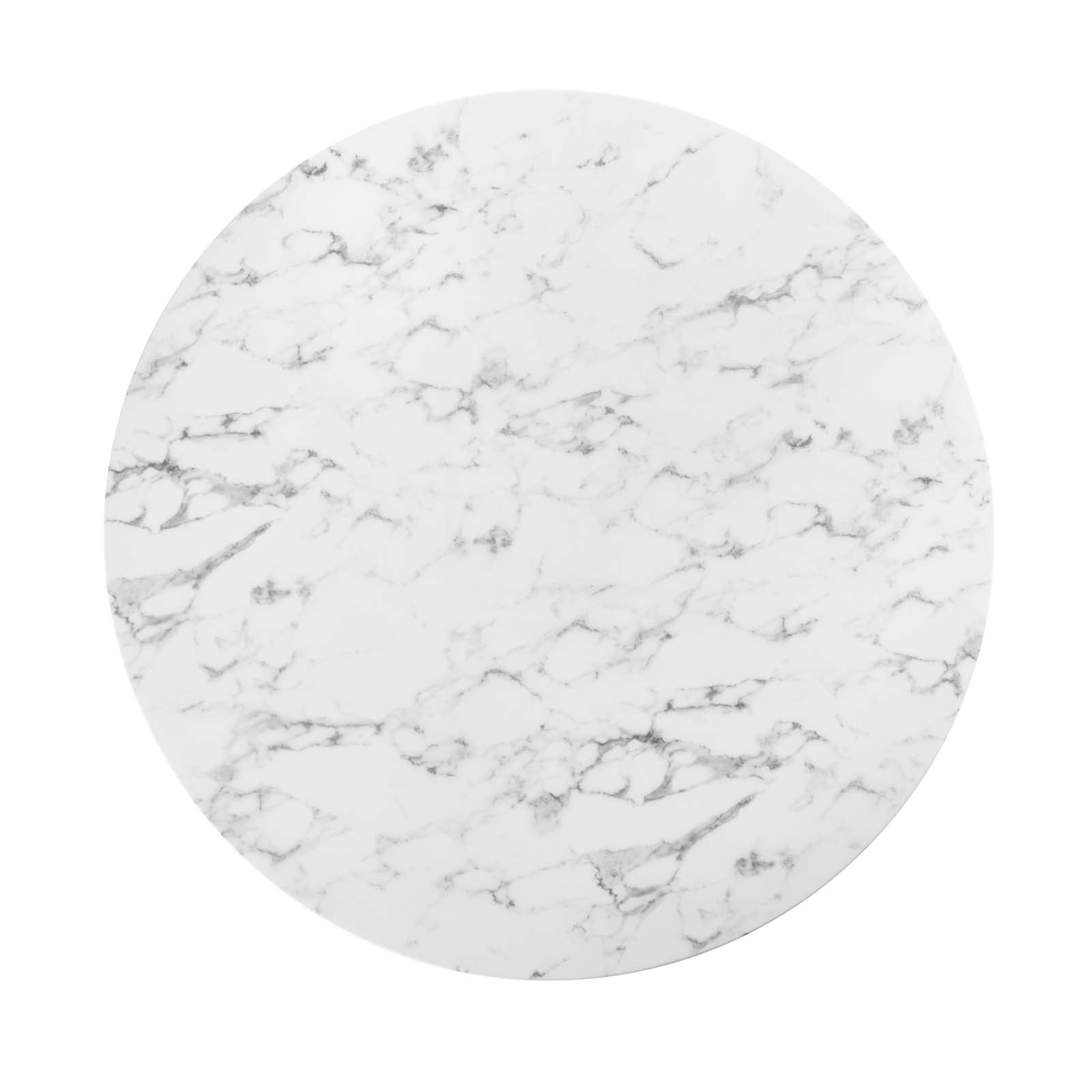 patio dining tables | CasaFoyer Lippa 54 Round Marble Dining Table | Timeless Design | Organic Shape | Scratch Resistant Finish | Tapered Metal Base | White | casafoyer.myshopify.com