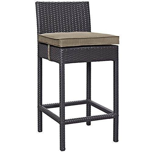 STOOL_SEATING | Lift Outdoor Patio Bar Stool Set of 2 | Comfortable Cushioned Wicker Rattan Seating | Ideal for Patio, Porch, Deck, Sunroom, Outdoor Bar | casafoyer.myshopify.com