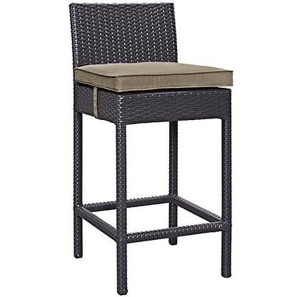 STOOL_SEATING | Lift Outdoor Patio Bar Stool Set of 2 | Comfortable Cushioned Wicker Rattan Seating | Ideal for Patio, Porch, Deck, Sunroom, Outdoor Bar | casafoyer.myshopify.com