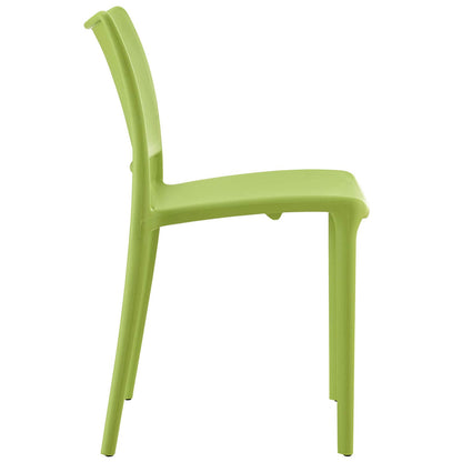 Chair | Hipster Dining Side Chair | Burst of Energy | Minimalist Design | Ergonomic | Stackable | Fully Assembled | Indoor/Outdoor Use | Green | casafoyer.myshopify.com