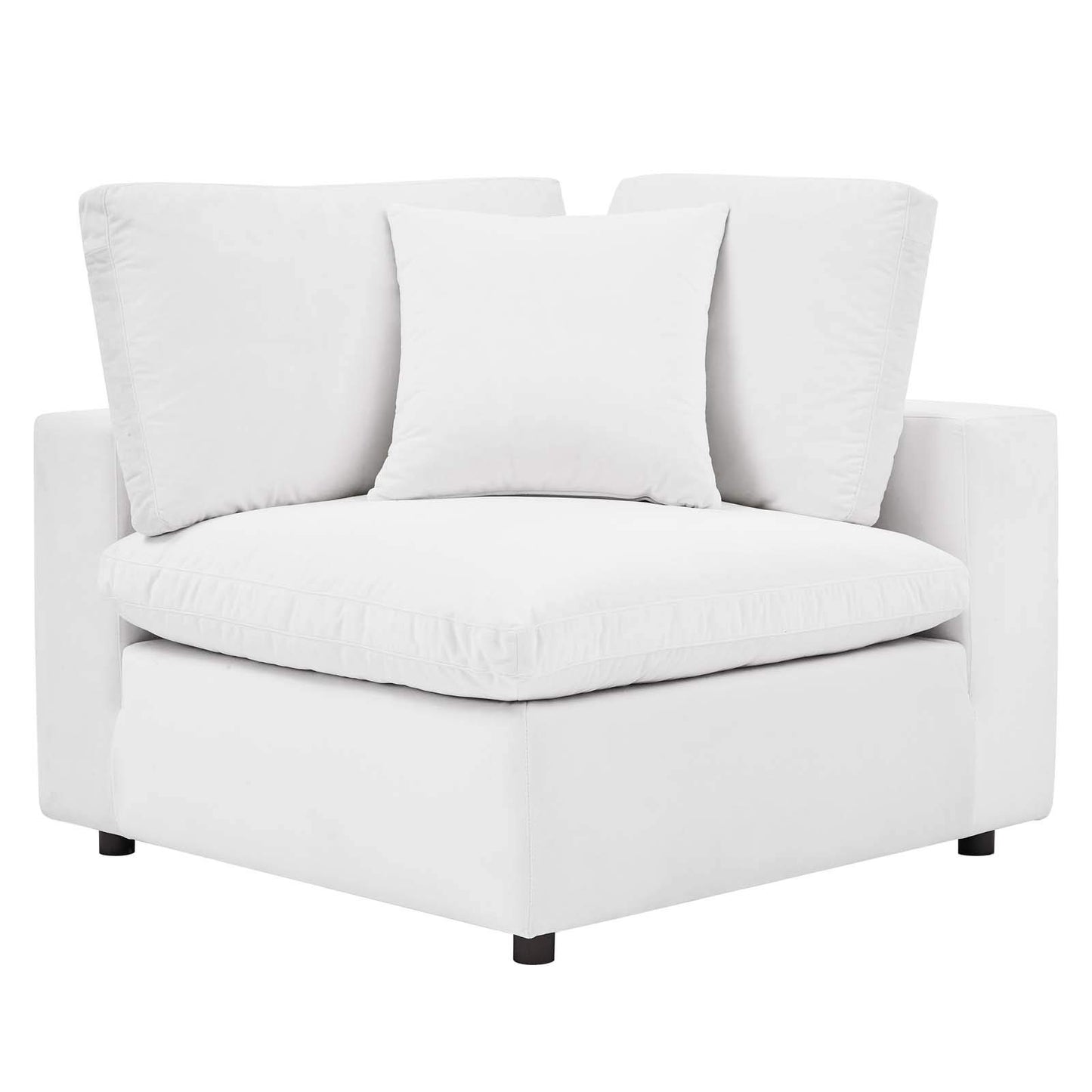 sofas | CasaFoyer Commix | Plush Comfort | Sleek Design | Stain-Resistant Velvet | Solid Wood Frame | 5-Piece Set | White | casafoyer.myshopify.com
