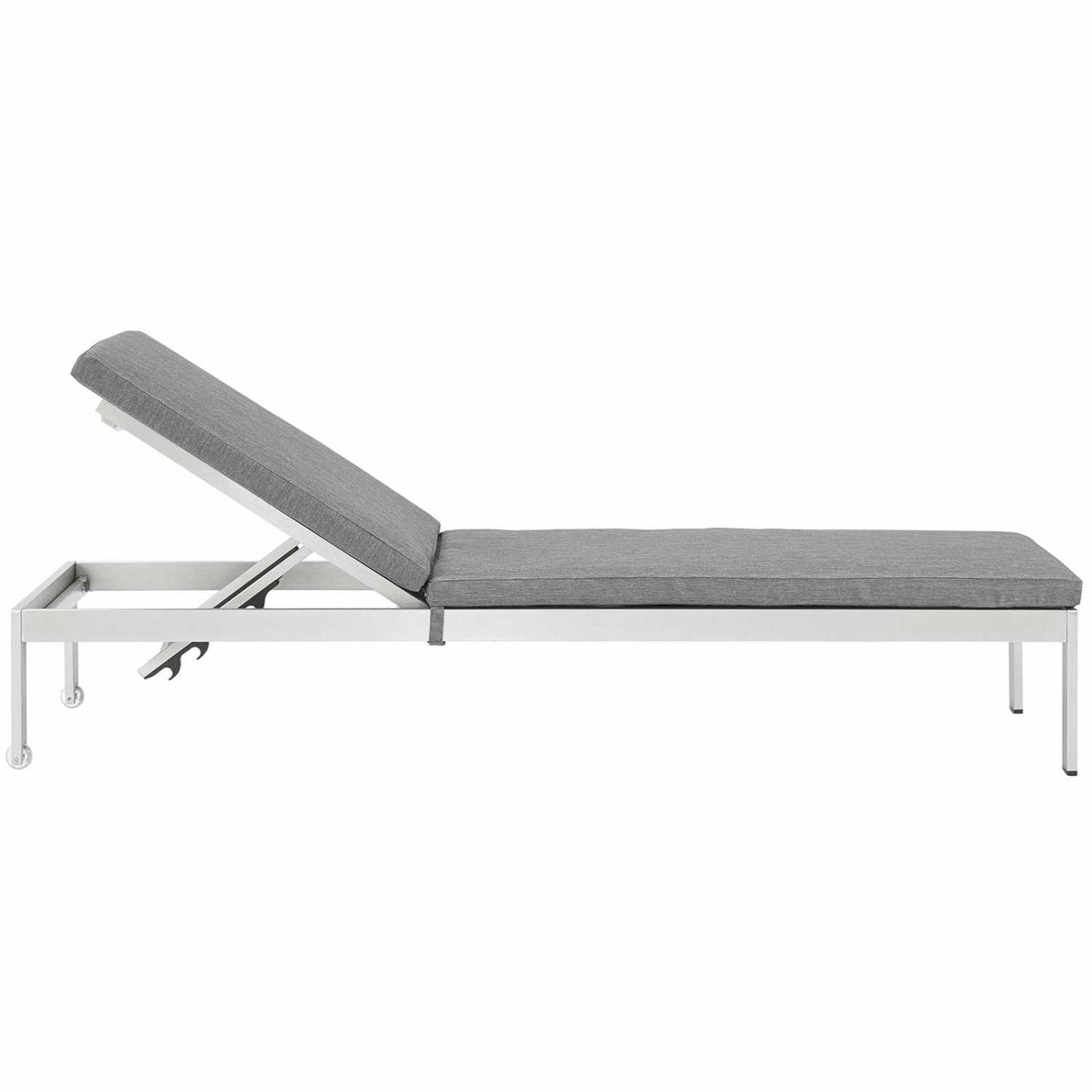 Chair | Shore Outdoor Patio Chaise Lounge Chair | Sleek Aluminum Frame | Clear Wheels | Comfortable Cushions | Ultimate Relaxation & Style | casafoyer.myshopify.com
