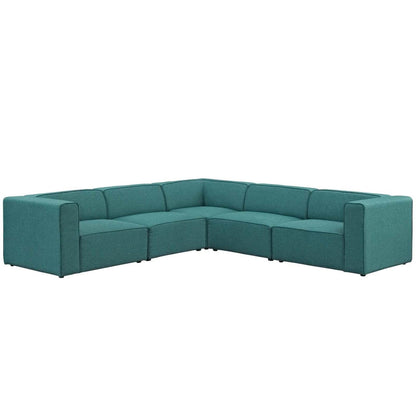 kitchen and dining room sets | CasaFoyer Mingle | 5-Piece Sectional Sofa Set | Stylish, Spacious, and Comfortable | Teal | Ideal for Contemporary Living or Lounge Spaces | casafoyer.myshopify.com