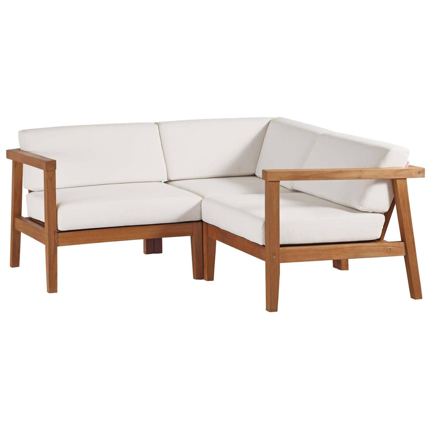 sofas | CasaFoyer Bayport Teak Outdoor Sectional Sofa Set | Ultimate Relaxation | Durable Teak Wood | UV & Water-Resistant Cushions | Versatile Configurations | casafoyer.myshopify.com