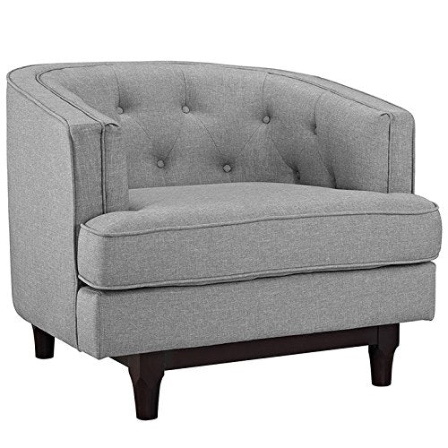 home office desk chairs | CasaFoyer Coast Armchair Set of 2 | Elegant Deep Button Tufting | Polyester Upholstery | Walnut Stained Wood Legs | Removable Seat Covers | Comfortable & Durable | casafoyer.myshopify.com