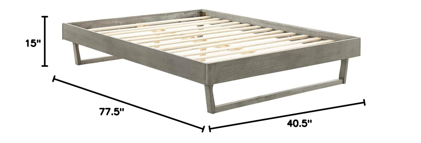 bed frames | CasaFoyer Billie Twin Platform Bed Frame | Modern Style | Mid-Century Design | Interchangeable Headboards | Durable Wood Construction | No Box Spring Needed | casafoyer.myshopify.com