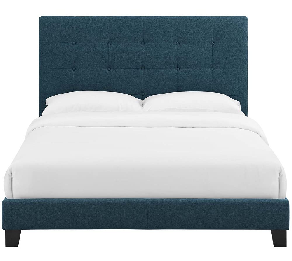 Bed | CasaFoyer Melanie Twin Platform Bed | Chic Elegance | Button Tufting | Sturdy Wood Frame | No Box Spring | Suitable for Various Mattresses | Sleek Design | casafoyer.myshopify.com